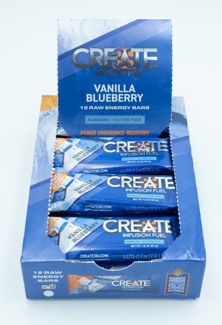 Box of Vanilla Blueberry Raw Energy Bars (12)